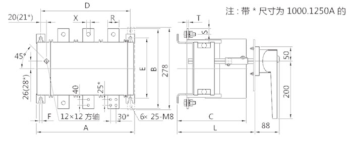 HH15(QSA)-630?00?000?250A外Ş寸