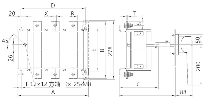 HH15A(QA)-1000A外Ş寸