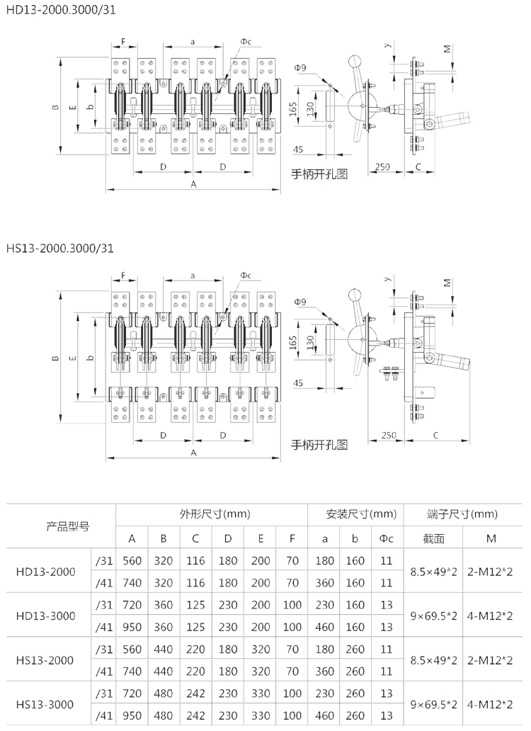 HD11pd刀开兛_形与安装寸