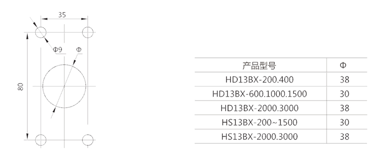 HD11pd刀开兛_形与安装寸