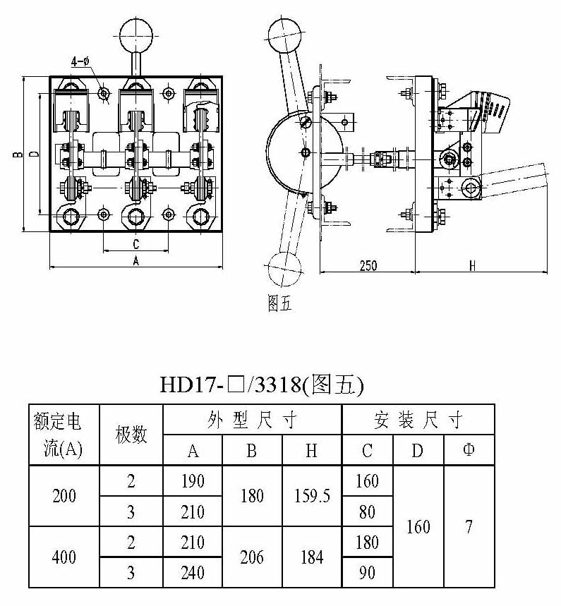 HD17pd刀形隔d外Ş寸5