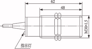 LJM30甉|式传感器(接近开?适用范围外Ş?qing)安装尺? title=